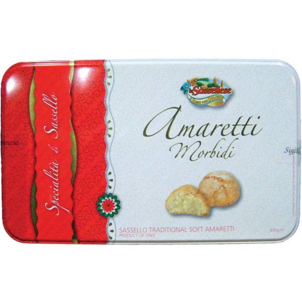 Gluten free soft amaretti in tin