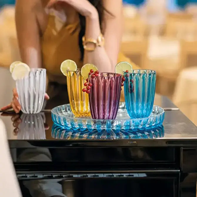 Guzzini, Dolcevita Low Tumblers: Emerald