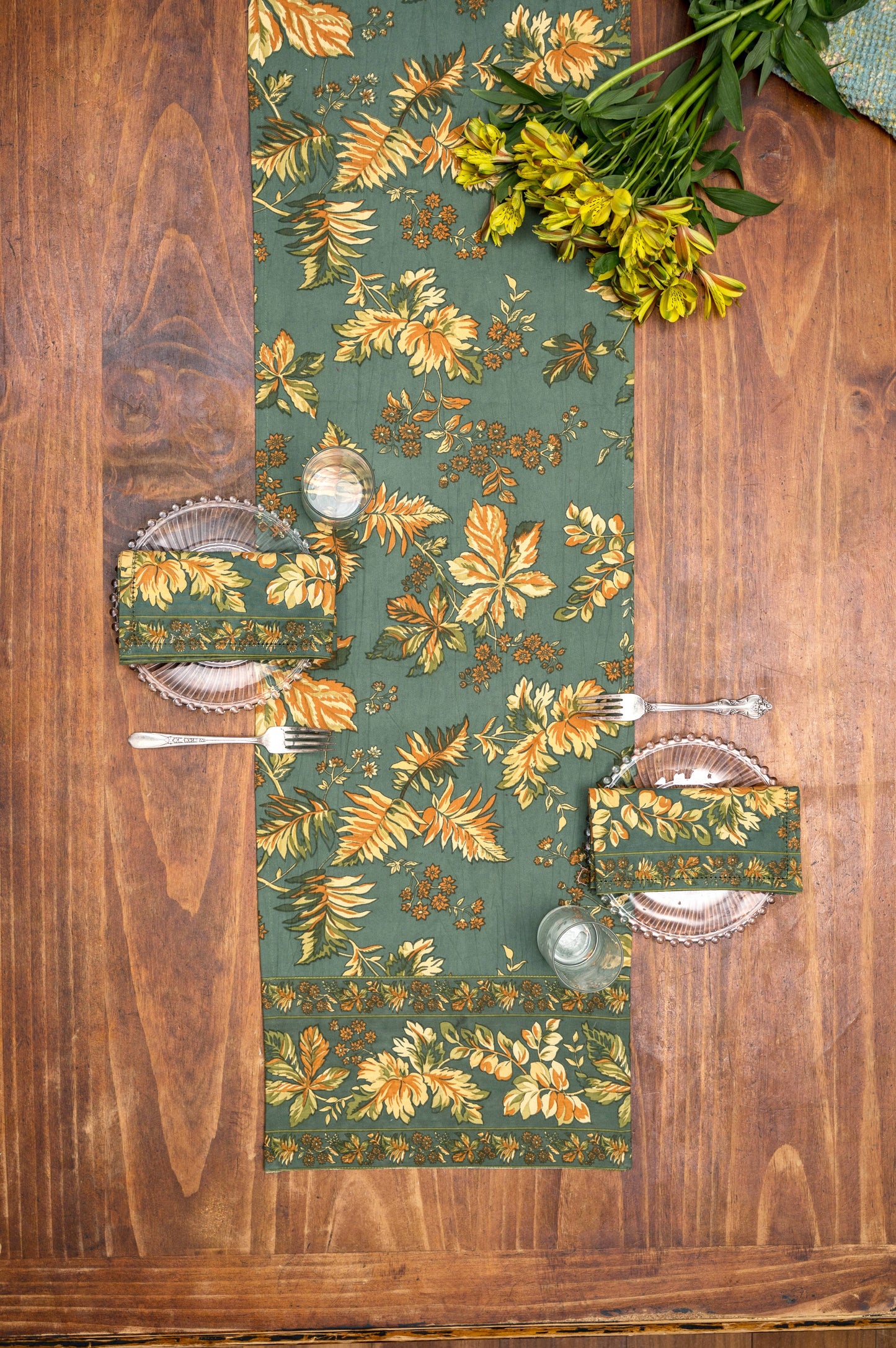 Adirondack table runner, April Cornell