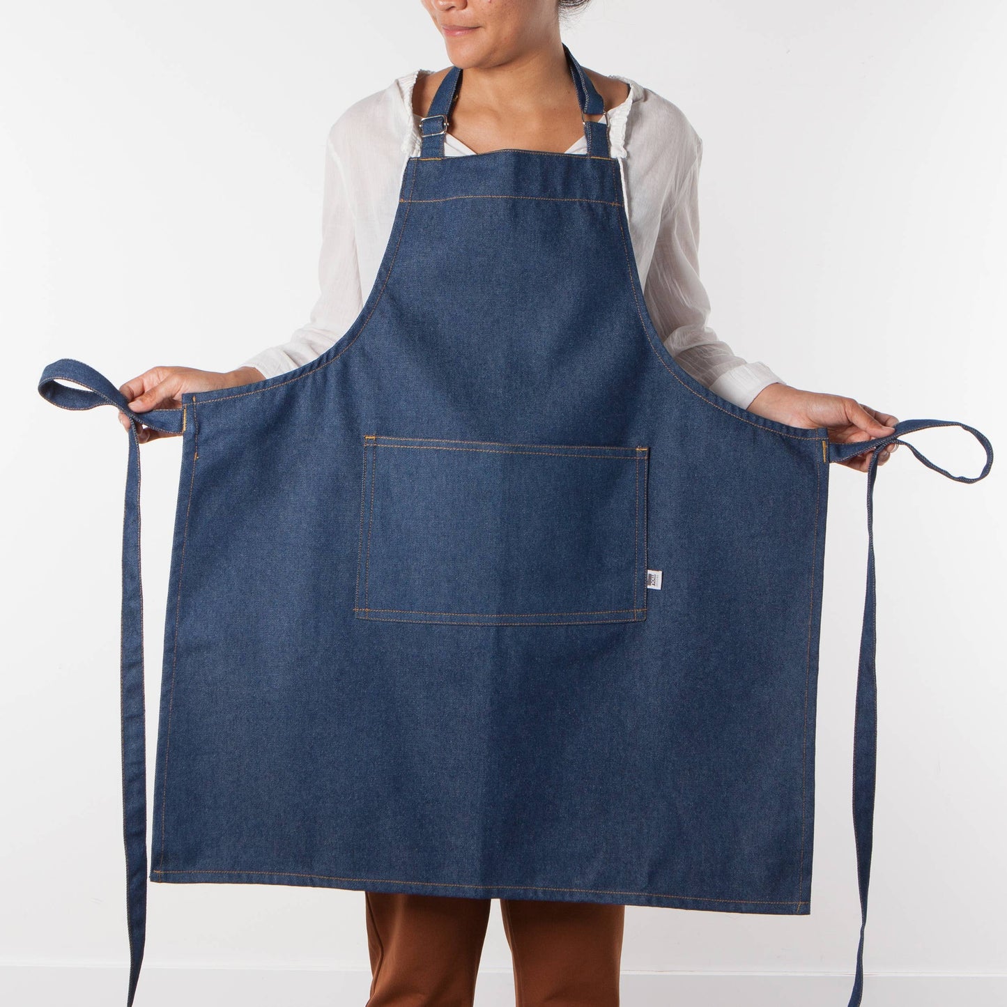 Apron, Denim Stonewash Chef Apron