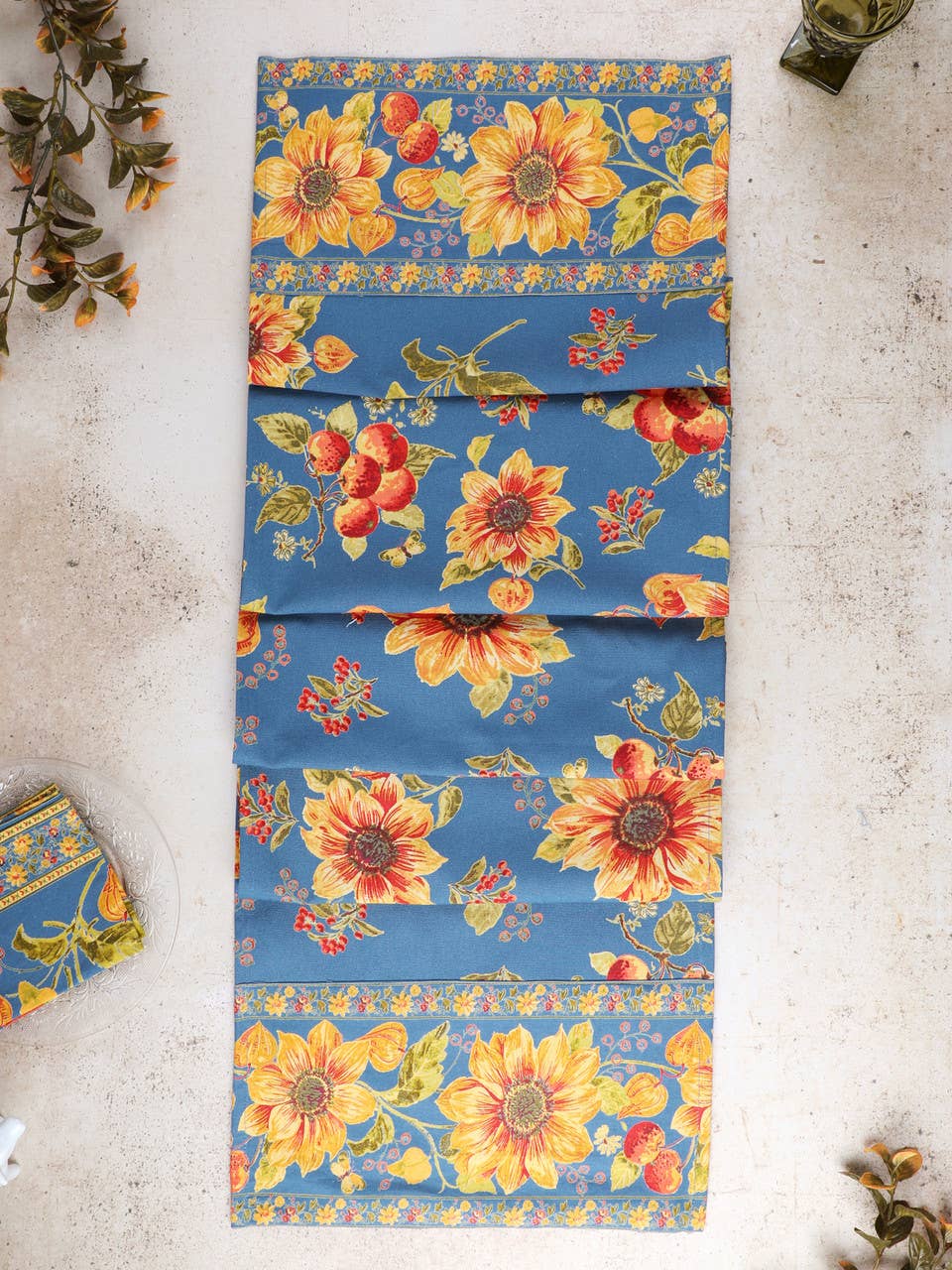 Table Runner, Prairie Runner - Teal
