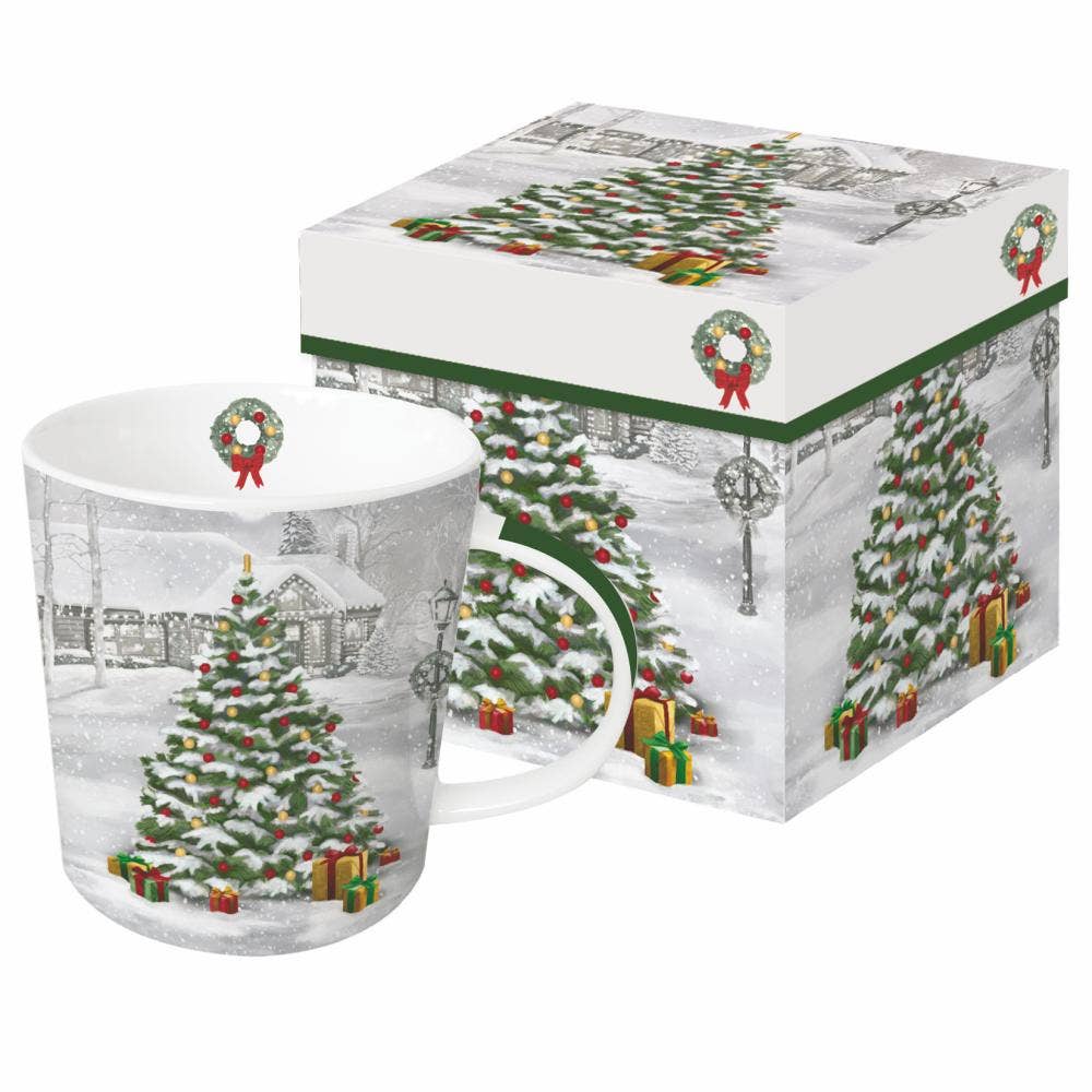 Mug in gift box, Tree Aglow