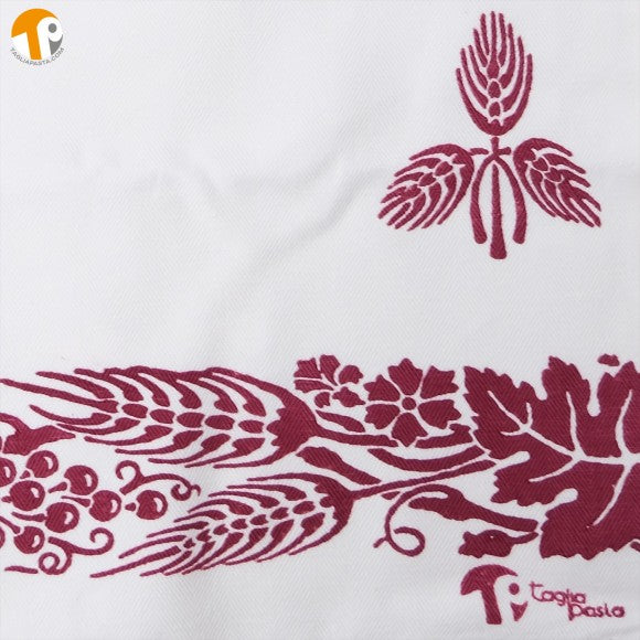Apron, Romagna Print Red