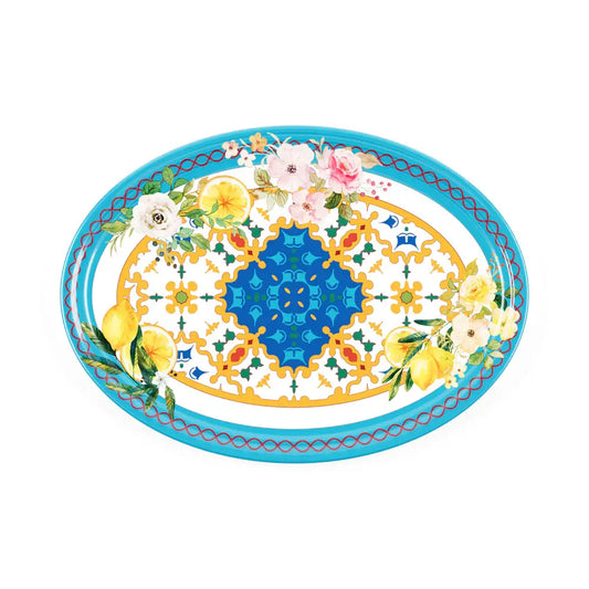 Guzzini Flower and Lemon Oval Tray