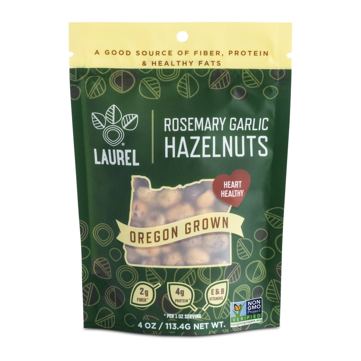 Hazelnut Kernels, Rosemary Garlic, 4 oz SUP