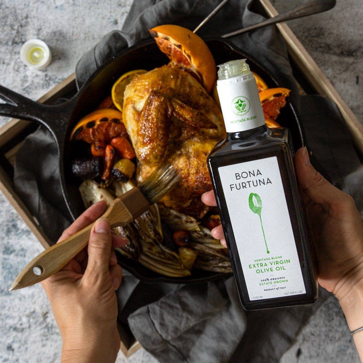 Olive Oil, Bona Furtuna Organic Heritage Blend Extra Virgin Olive Oil