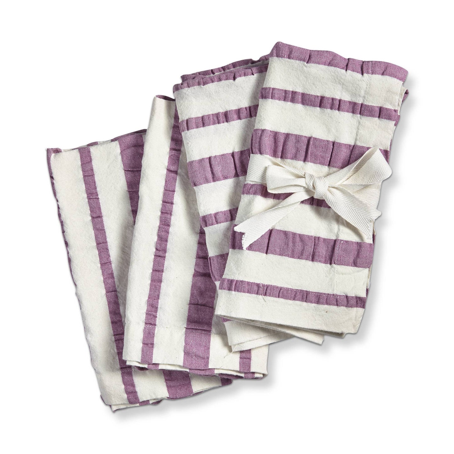 Purple strip cloth napkin