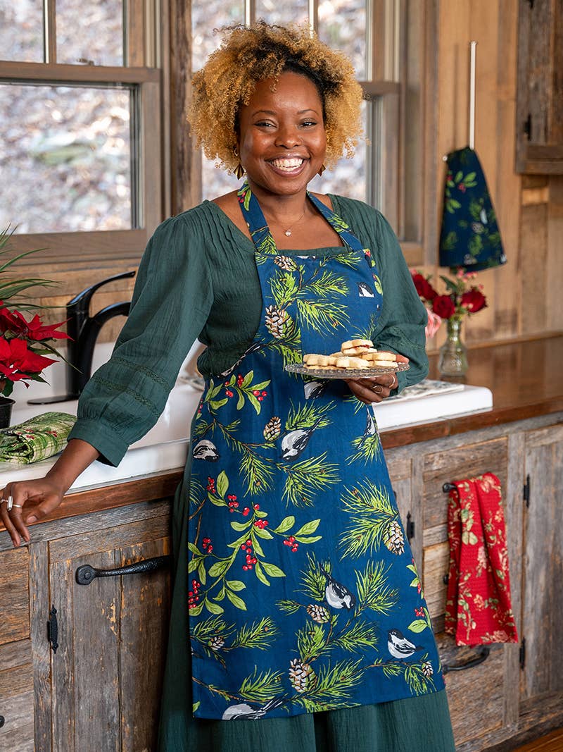 April Cornell Chickadee apron