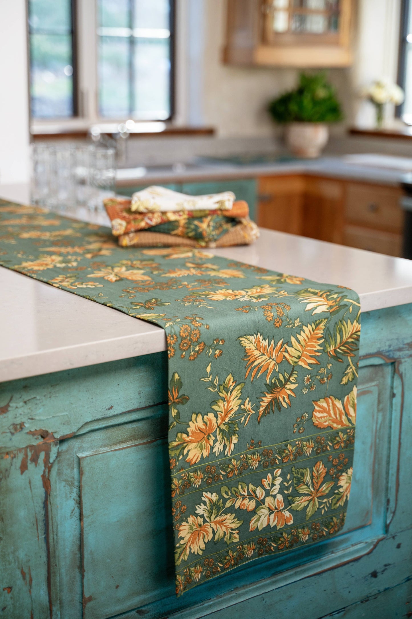 Table Runner, April Cornell Adirondack Runner - Forest