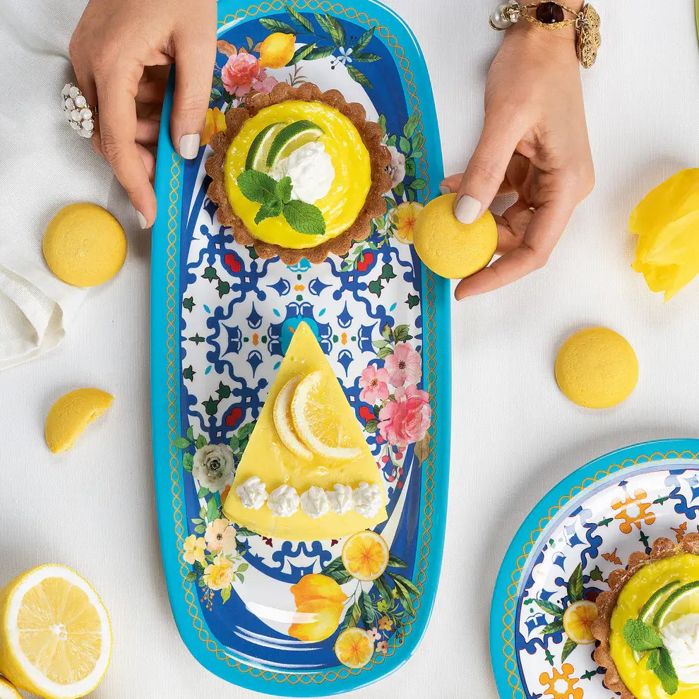 Guzzini, Small Rectangle Tray: Flower & Lemon