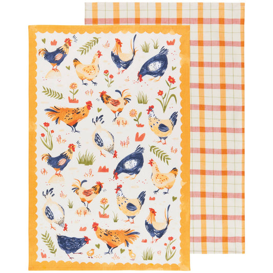 Free Range Chicken Dishtowel set