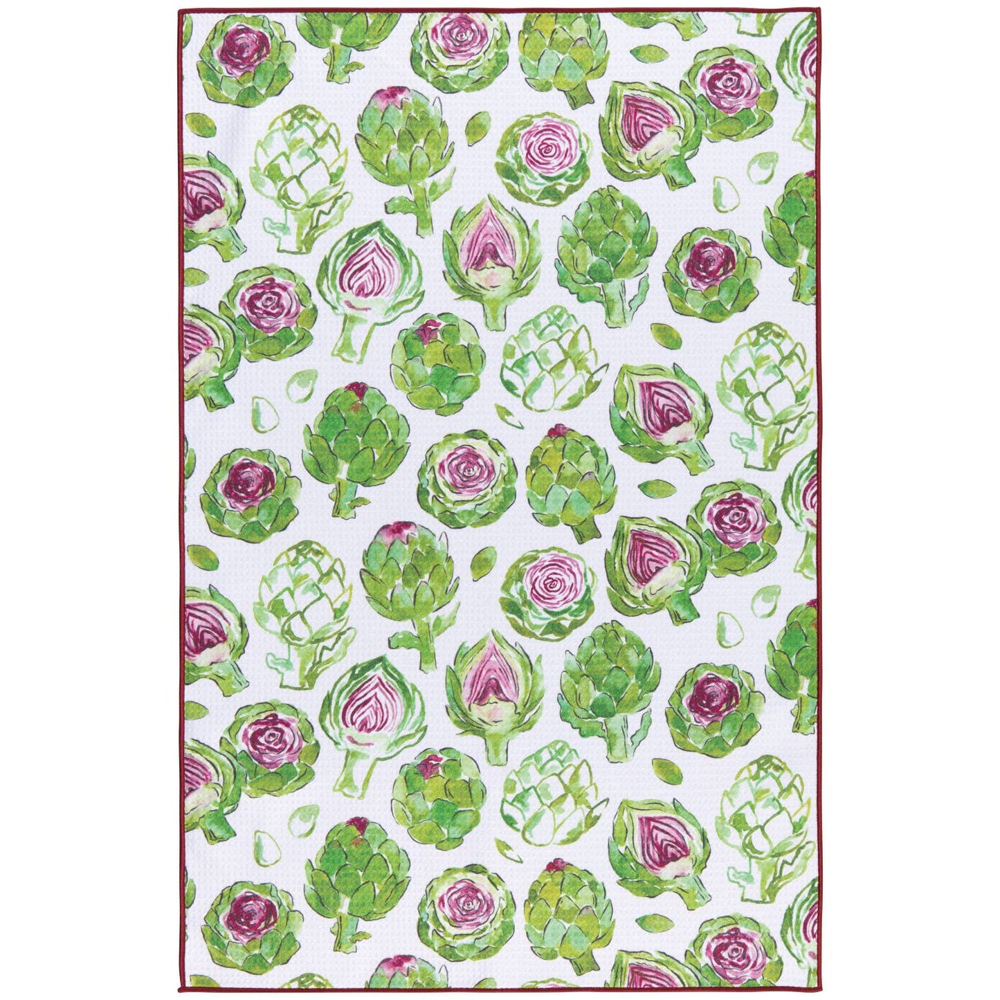 Artichoke microfiber dishtowel