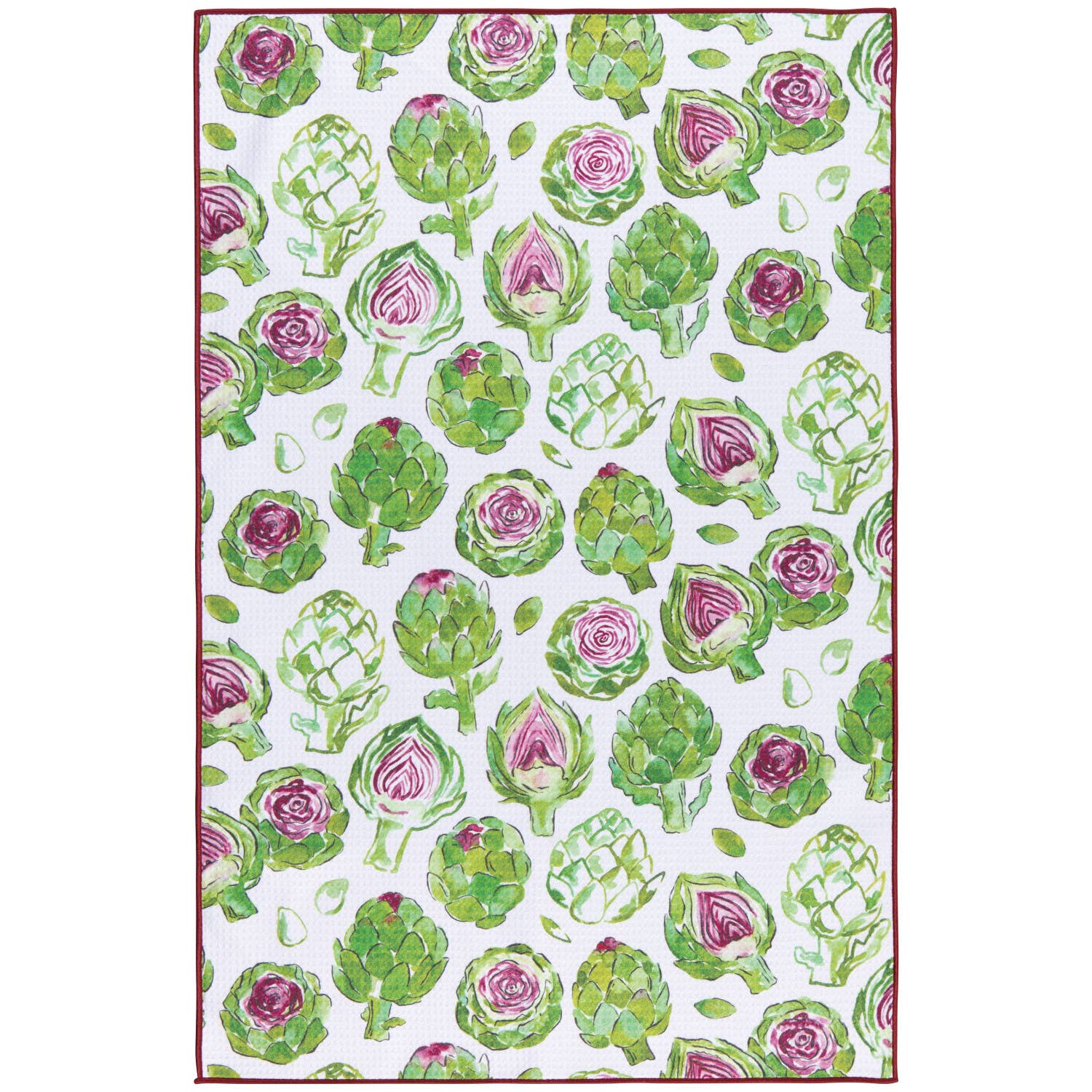 Artichoke microfiber dishtowel