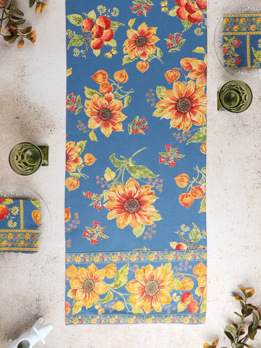 April Cornell Prairie sunflower table runner