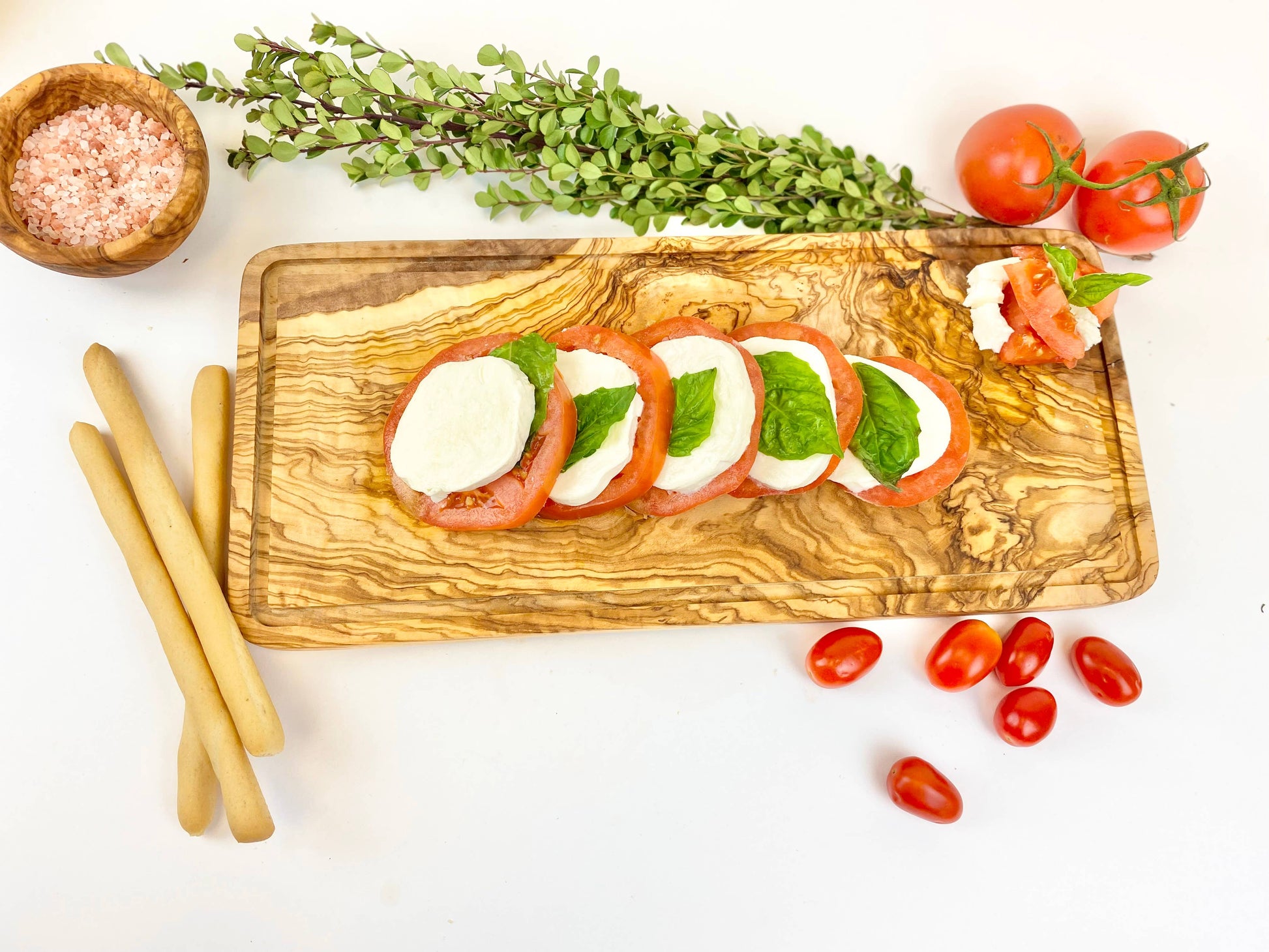 Olive wood serving board, small