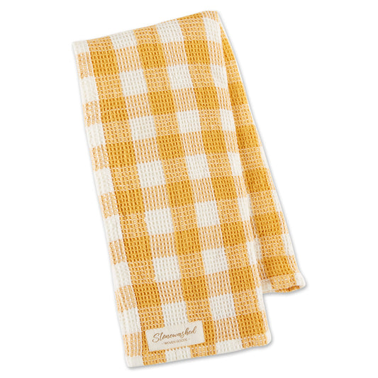 Dishtowel, Butterscotch Checker